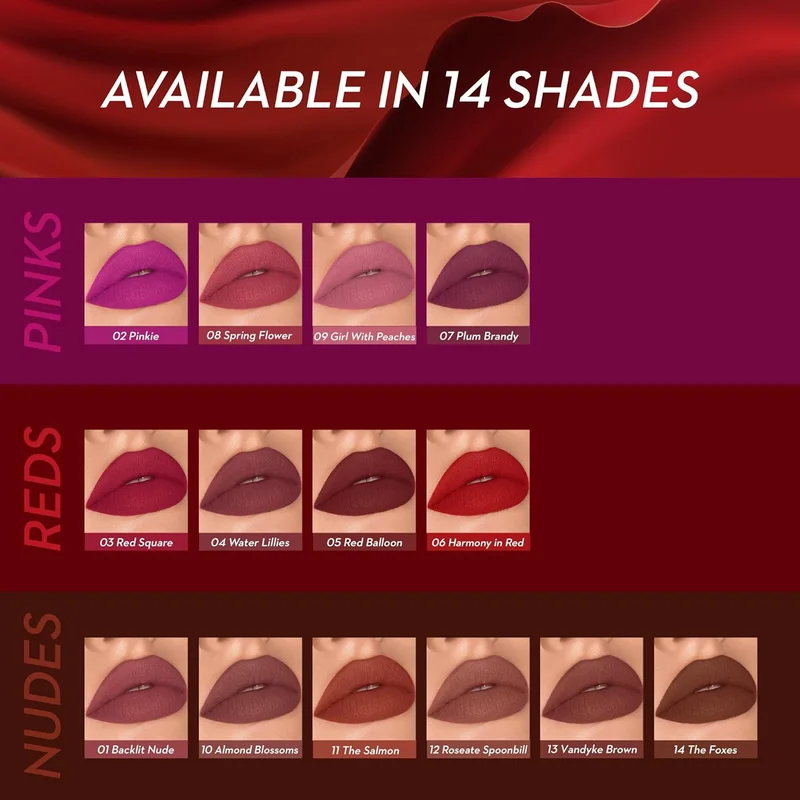 شوجر كوزماتيكس SUGAR Cosmetics Mousse Muse Lip Cream - 05 Red Balloon | 24+ Hour Waterproof & Smudgeproof Lipstick | 5ml